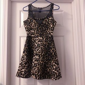 Leaped Print Party Dress
